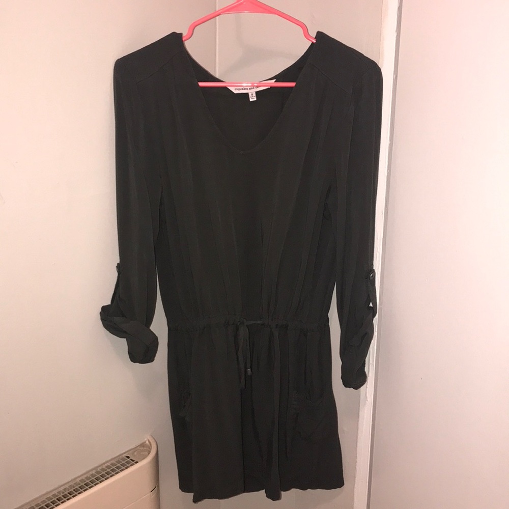 Cupcakes and Cashmere army green dress